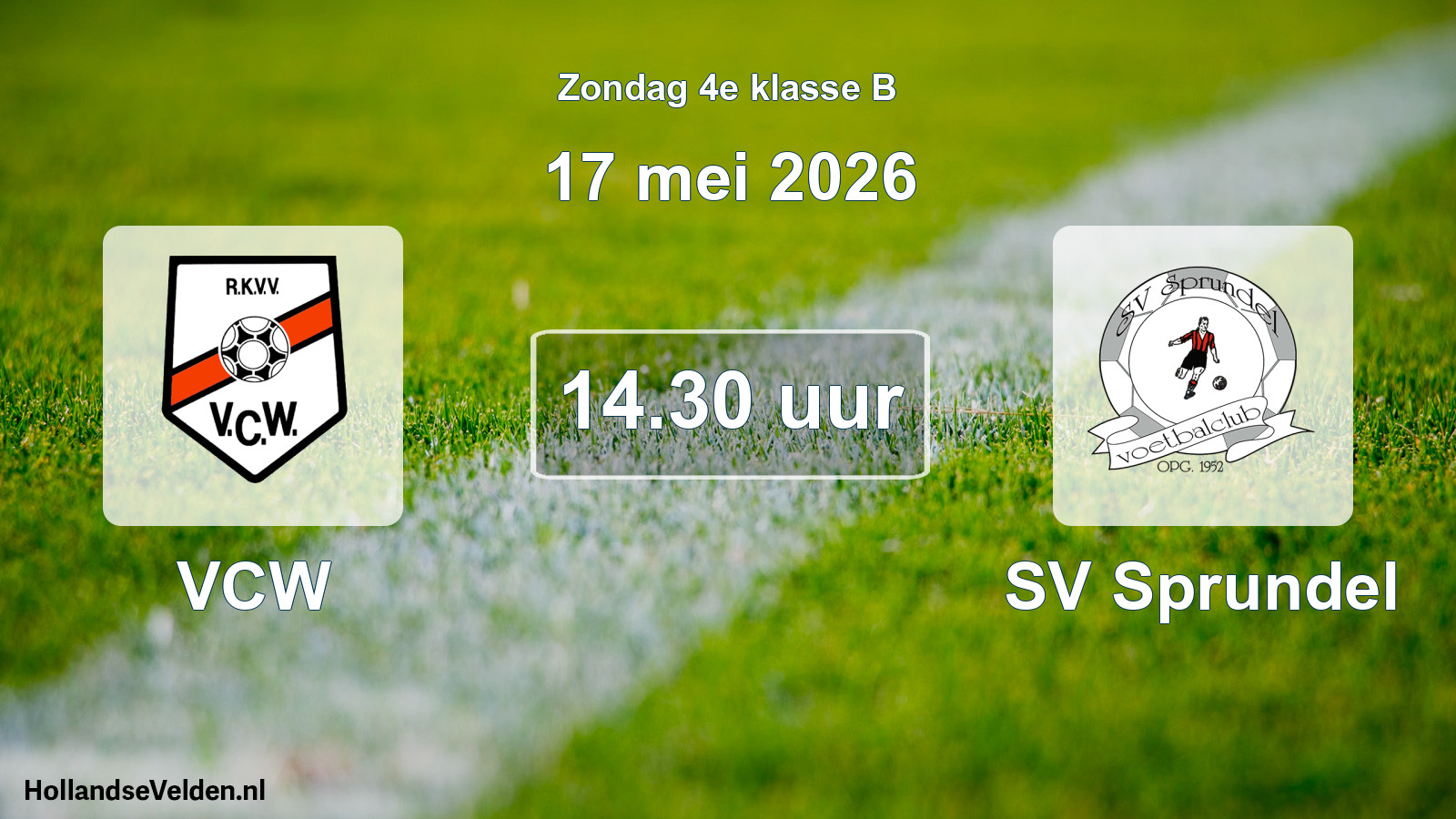 Scheduled Match: VCW - SV Sprundel (17 May 2026)