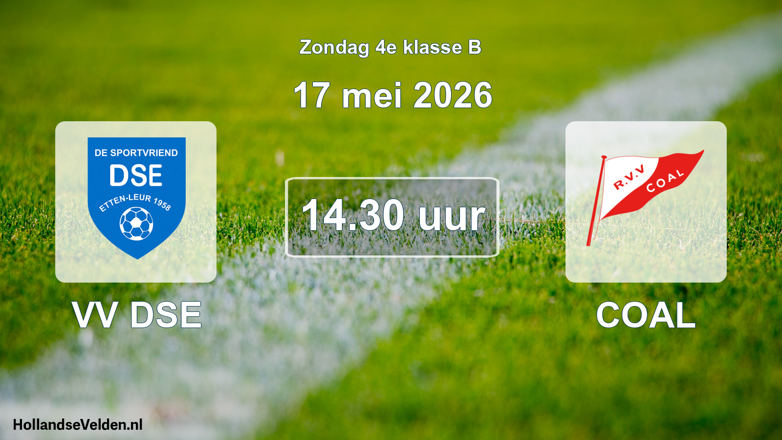 Scheduled Match: VV DSE - COAL (17 May 2026)