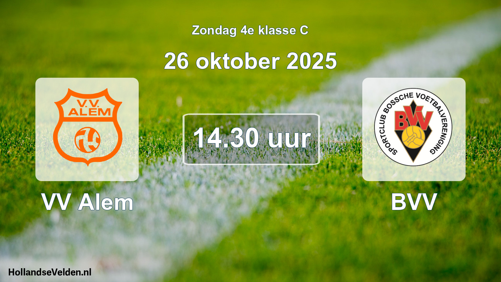 Scheduled Match: VV Alem - BVV (26 October 2025)