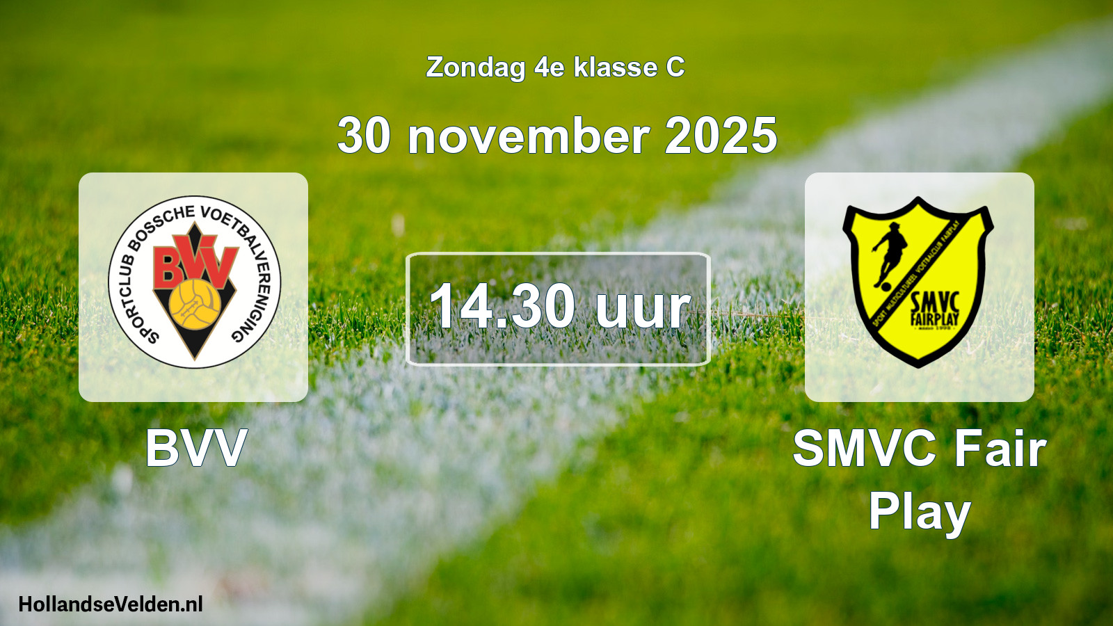 Geplande wedstrijd: BVV - SMVC Fair Play (30 november 2025)