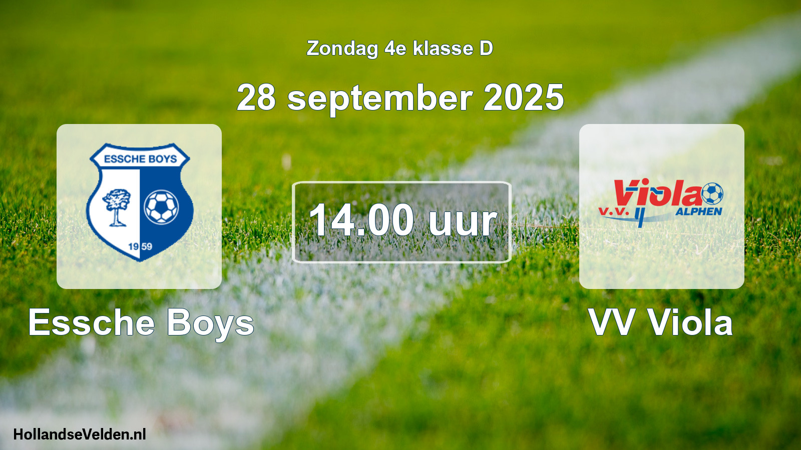 Scheduled Match: Essche Boys - VV Viola (28 September 2025)