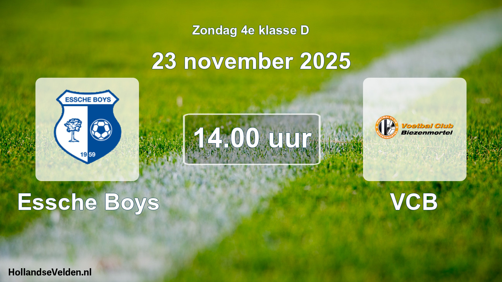 Scheduled Match: Essche Boys - VCB (23 November 2025)