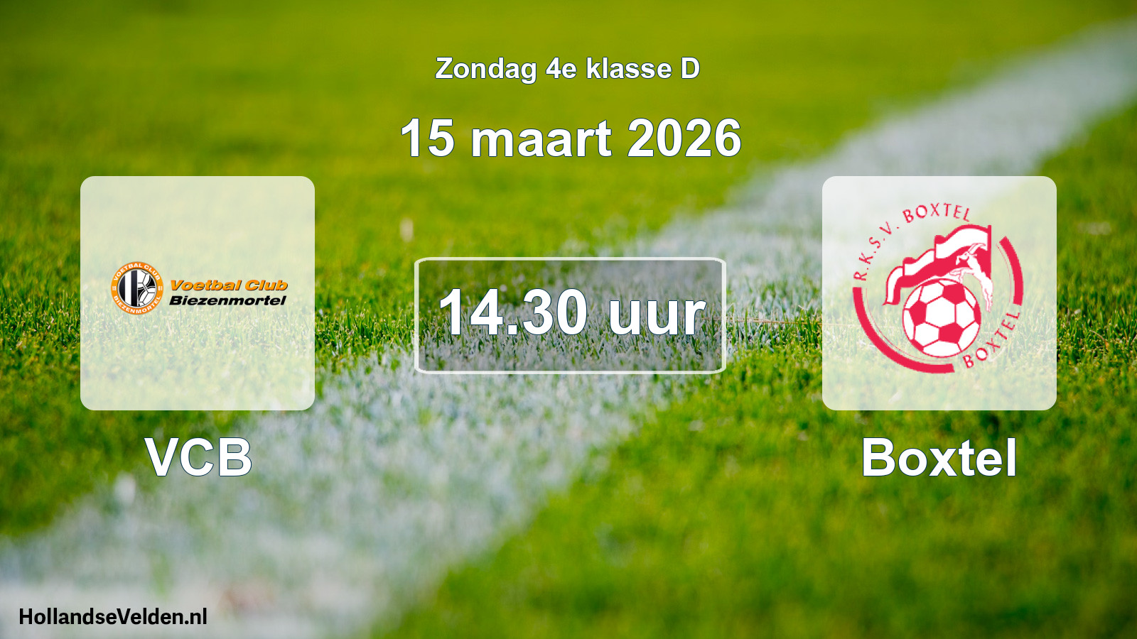 Scheduled Match: VCB - Boxtel (15 March 2026)