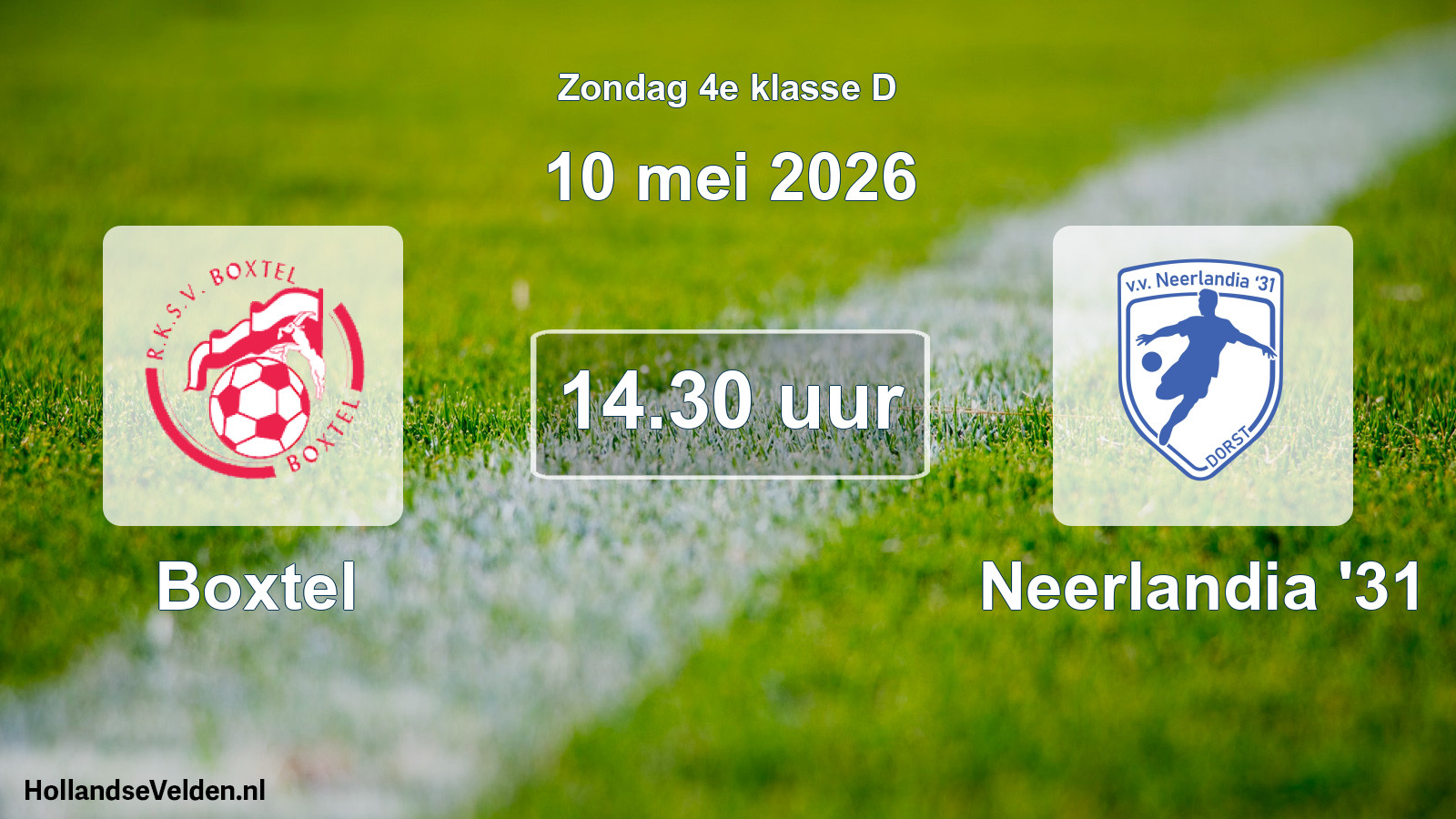Scheduled Match: Boxtel - Neerlandia '31 (10 May 2026)