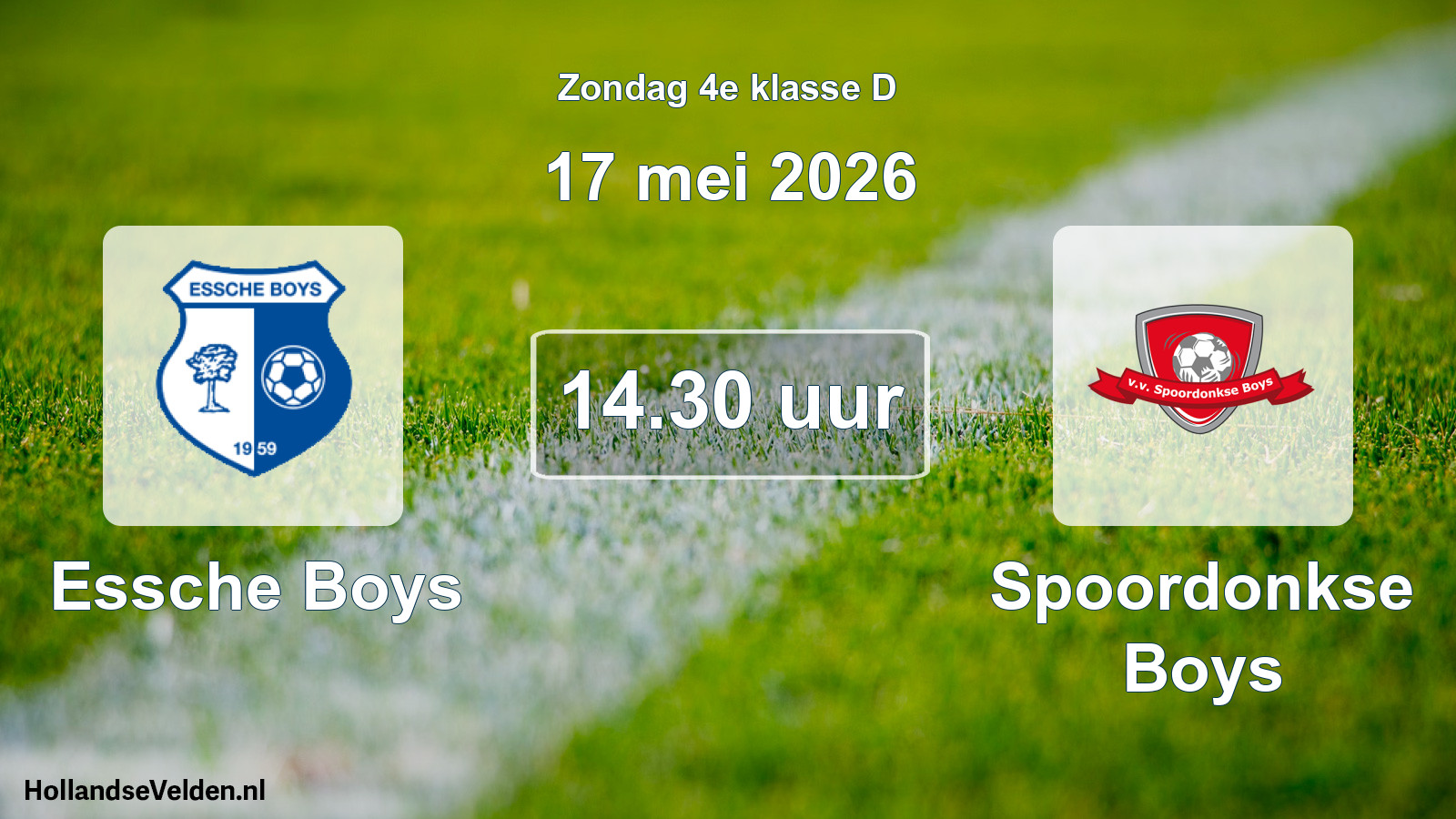 Scheduled Match: Essche Boys - Spoordonkse Boys (17 May 2026)