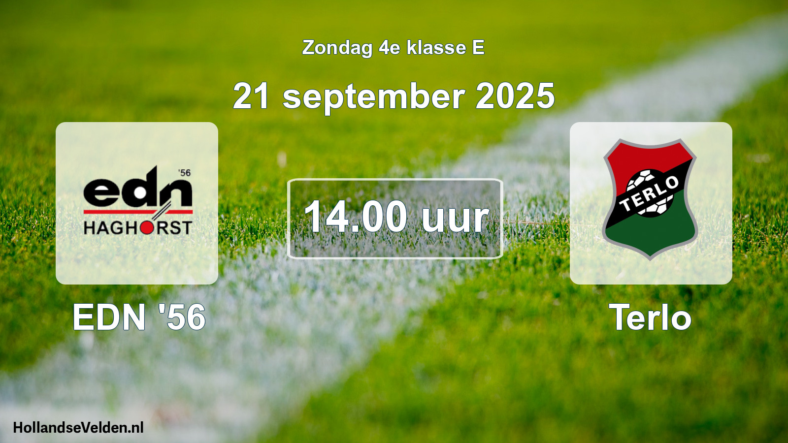Scheduled Match: EDN '56 - Terlo (21 September 2025)