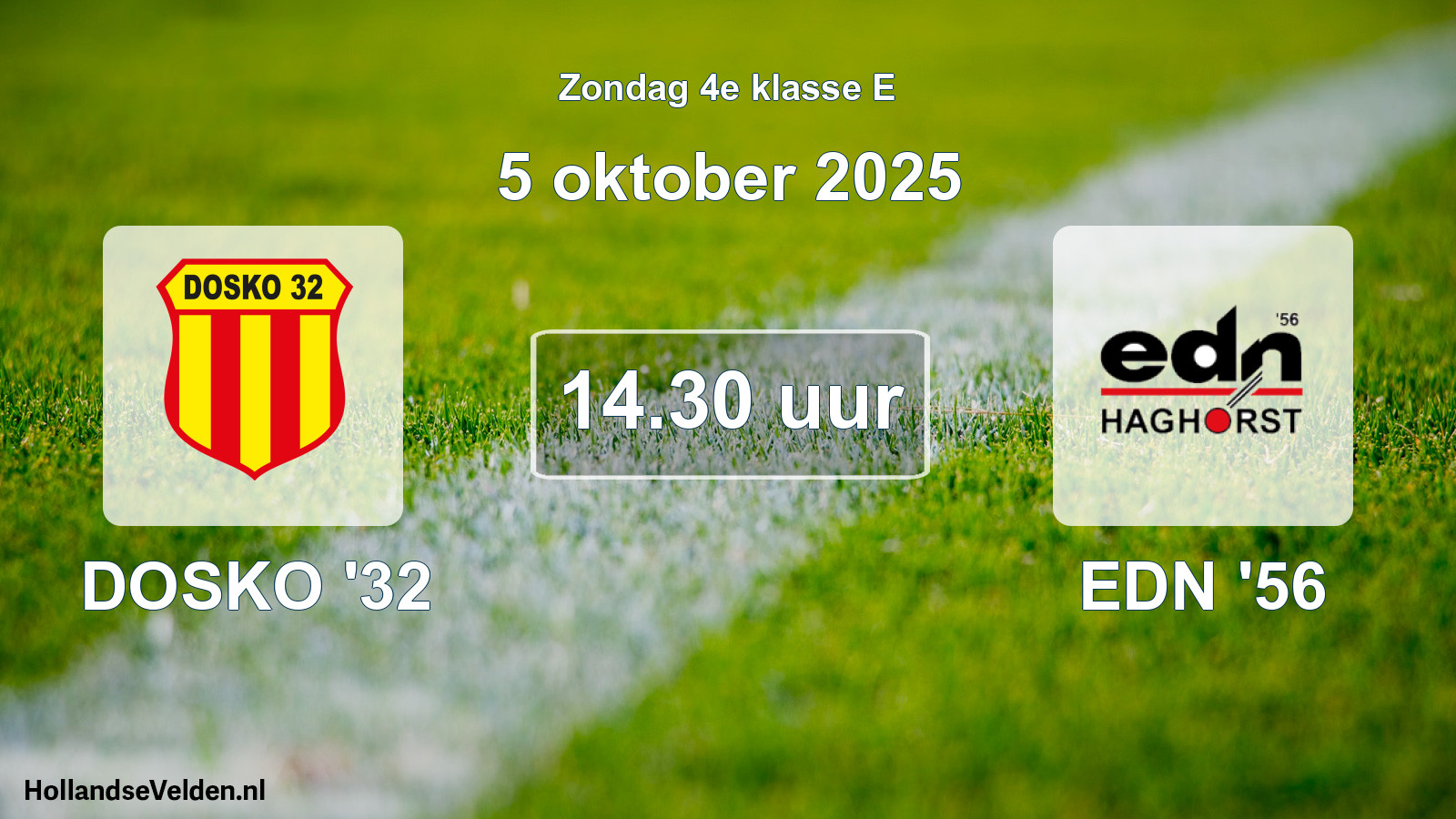 Scheduled Match: DOSKO '32 - EDN '56 (5 October 2025)