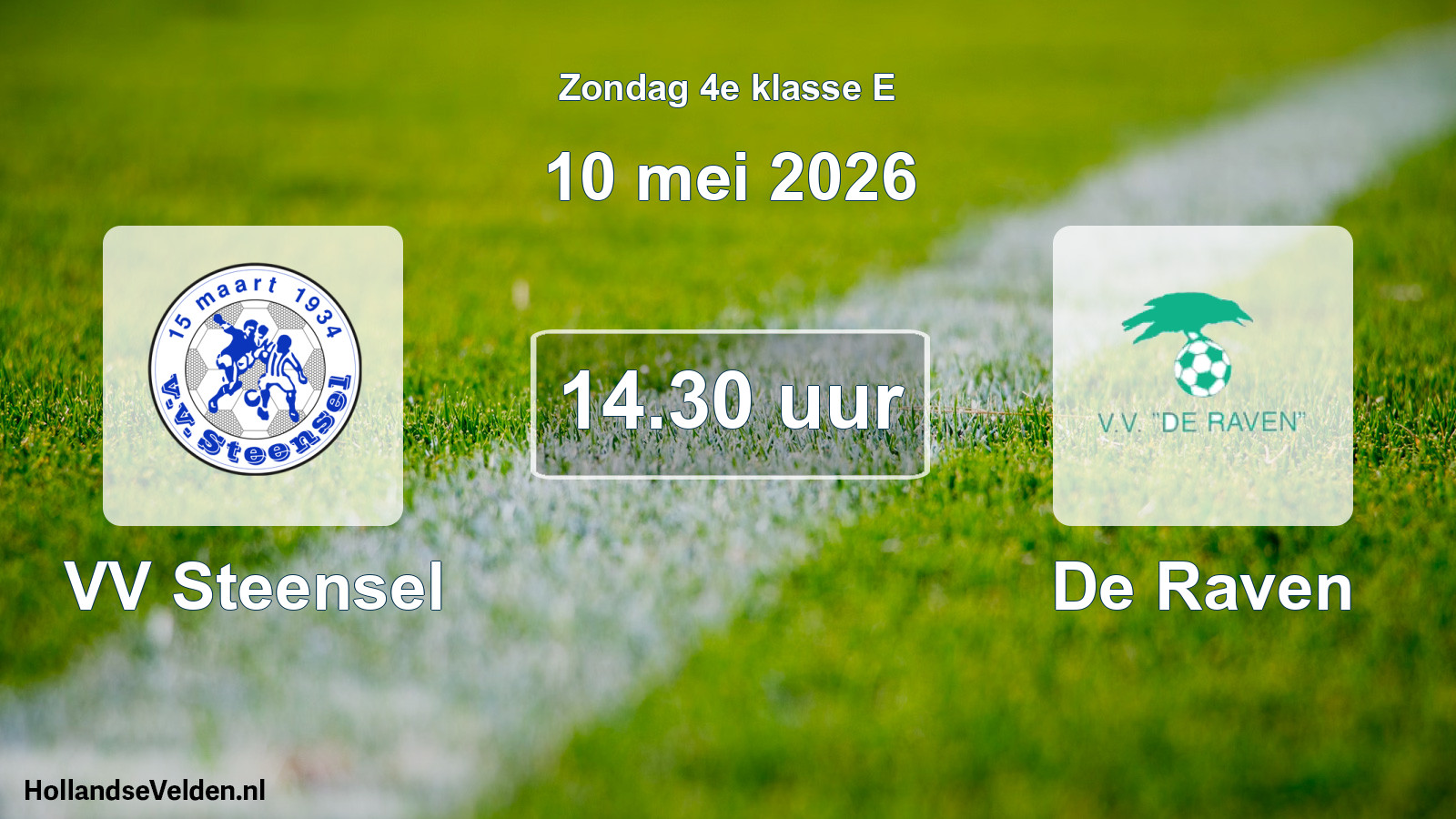 Scheduled Match: VV Steensel - De Raven (10 May 2026)