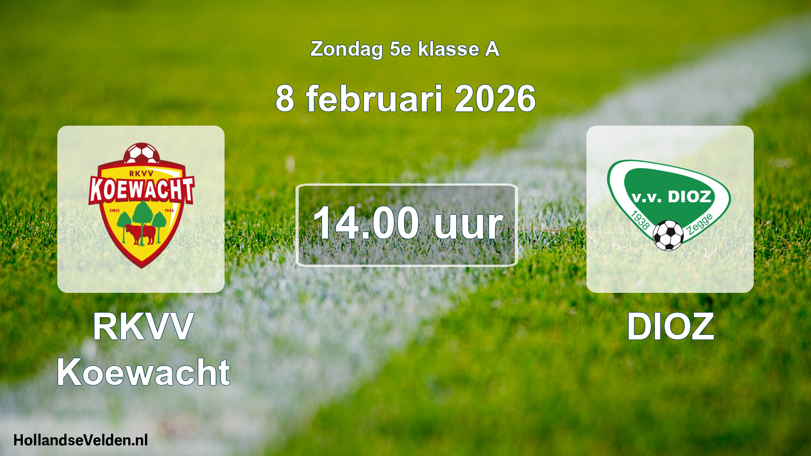 Scheduled Match: RKVV Koewacht - DIOZ (8 February 2026)