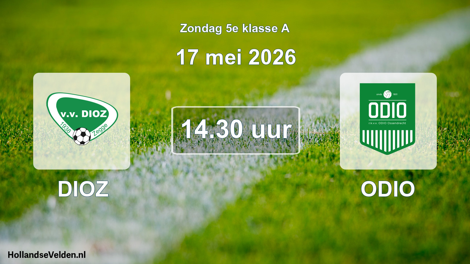 Scheduled Match: DIOZ - ODIO (17 May 2026)
