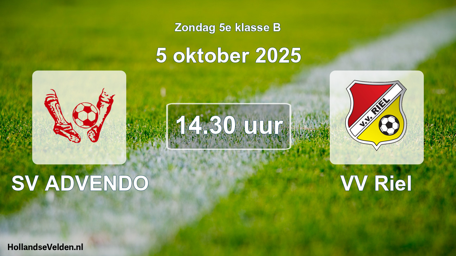 Scheduled Match: SV ADVENDO - VV Riel (5 October 2025)