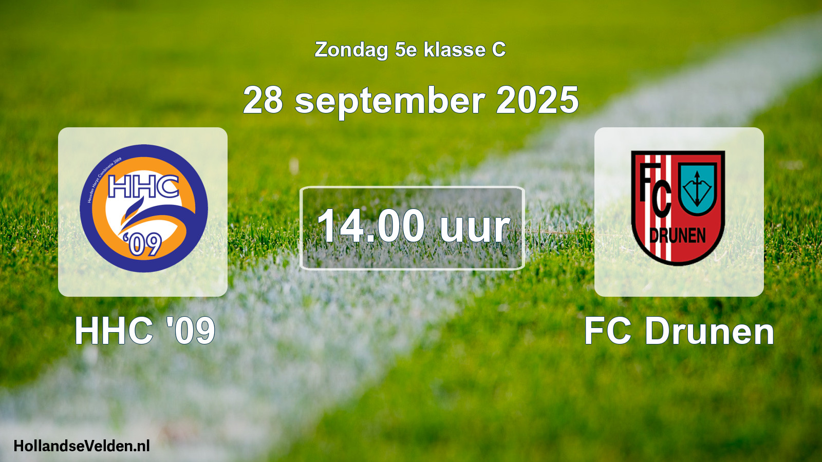 Scheduled Match: HHC '09 - FC Drunen (28 September 2025)