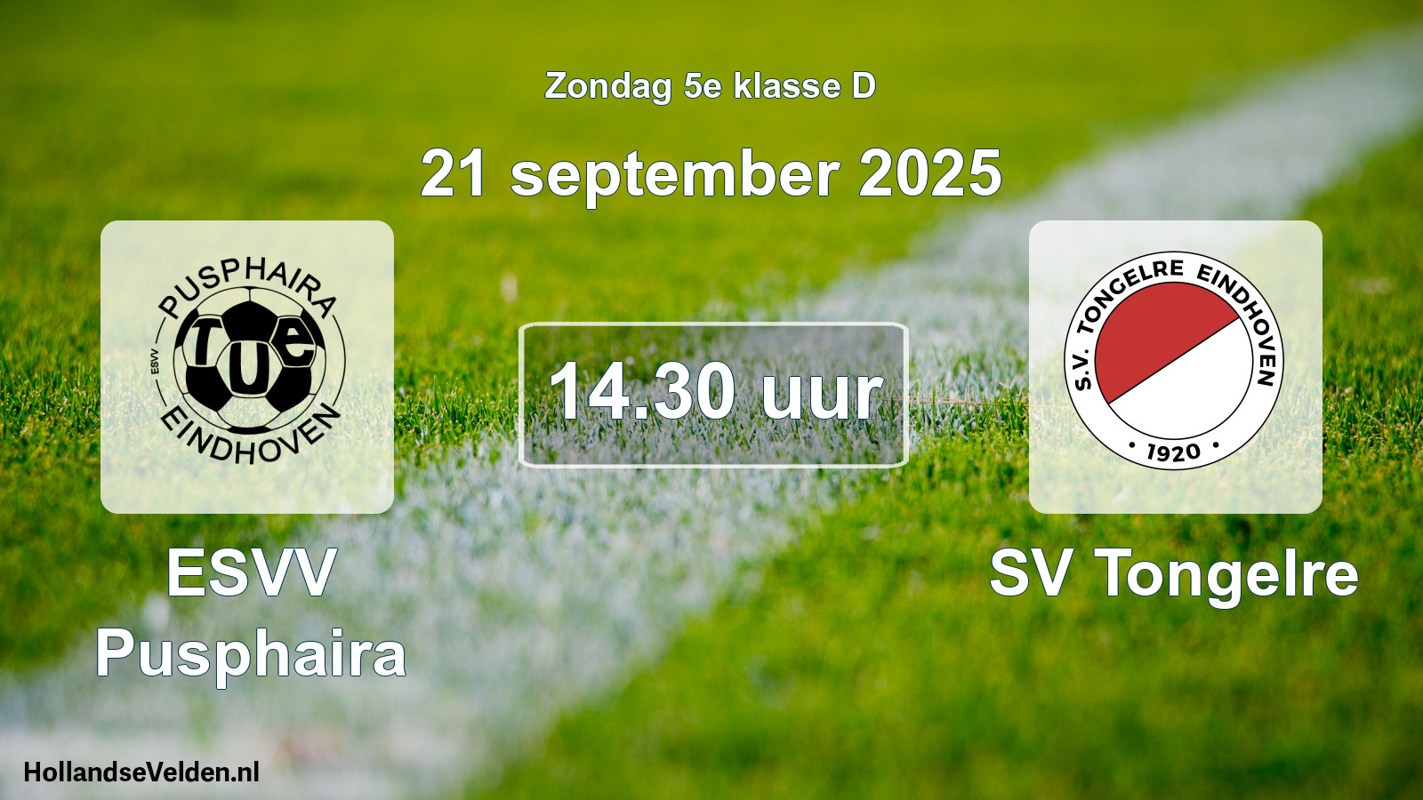 Scheduled Match: ESVV Pusphaira - SV Tongelre (21 September 2025)