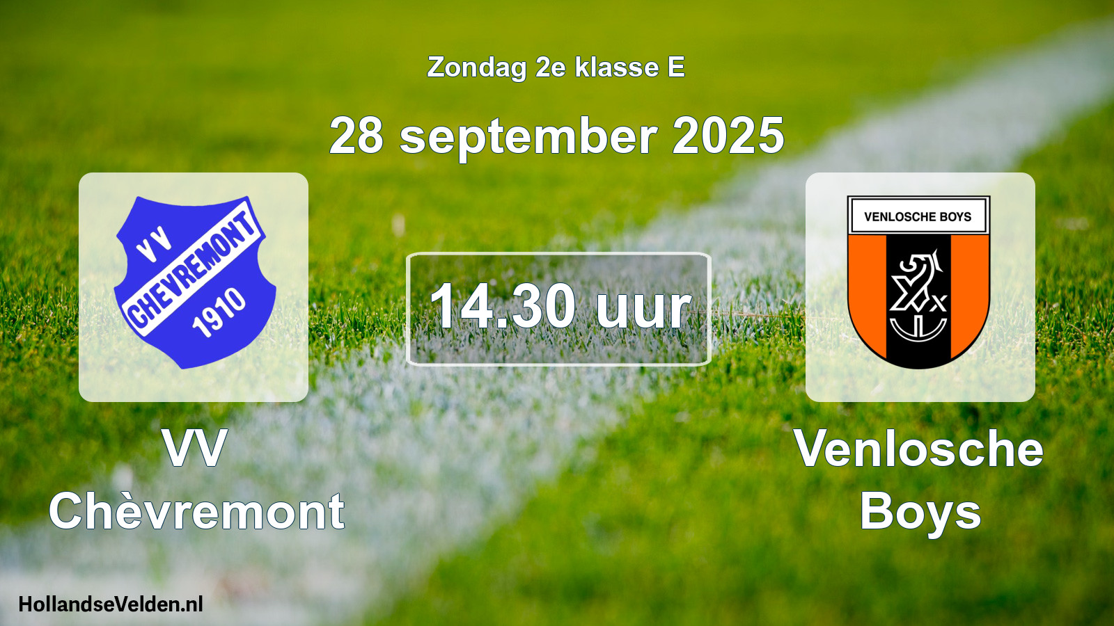 Scheduled Match: VV Chèvremont - Venlosche Boys (28 September 2025)