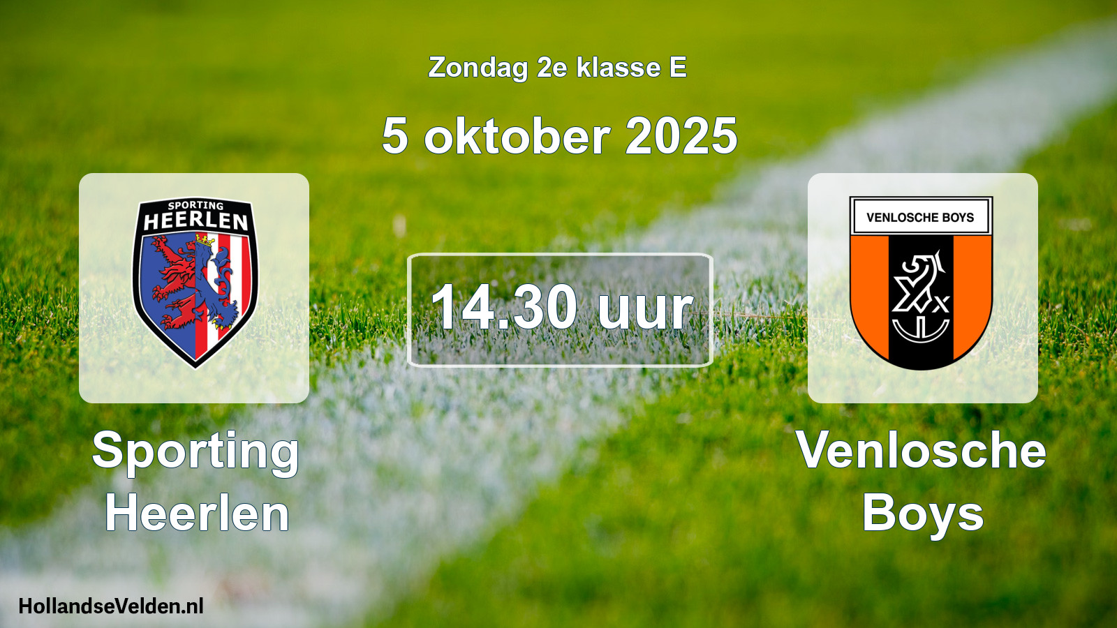 Geplande wedstrijd: Sporting Heerlen - Venlosche Boys (5 oktober 2025)