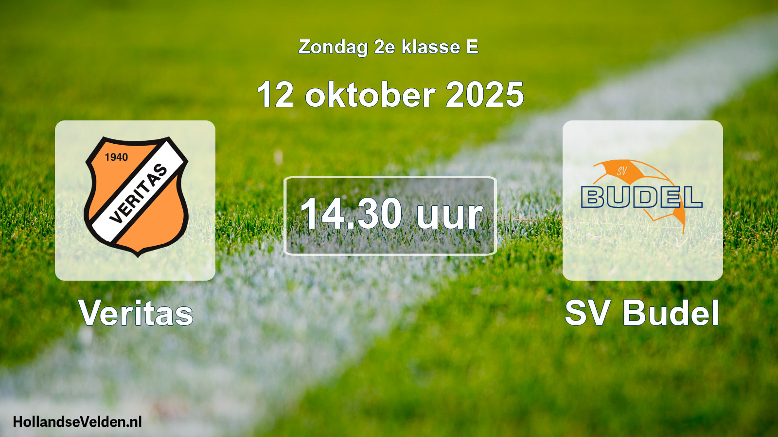 Scheduled Match: Veritas - SV Budel (12 October 2025)