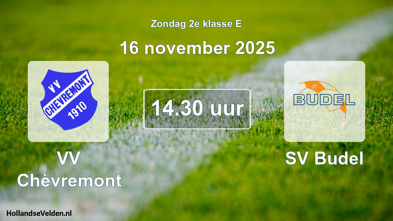 Scheduled Match: VV Chèvremont - SV Budel (16 November 2025)
