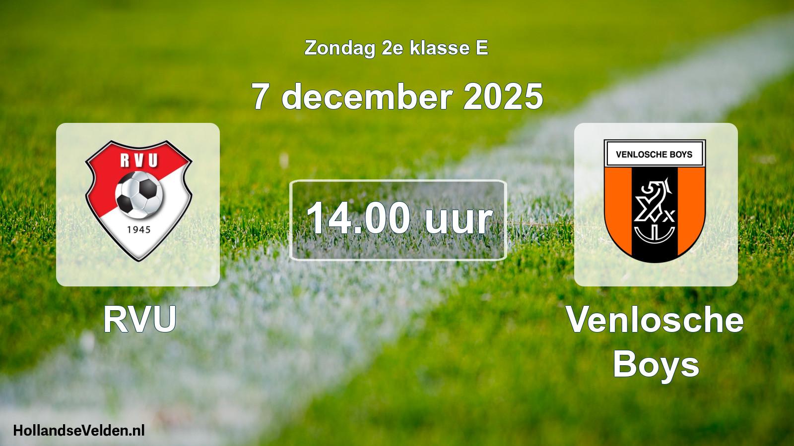 Geplande wedstrijd: RVU - Venlosche Boys (7 december 2025)