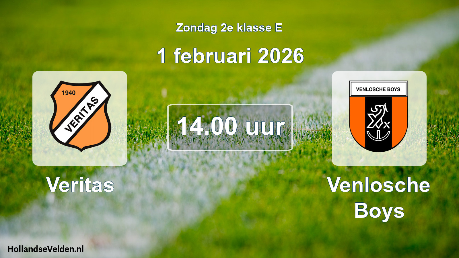 Scheduled Match: Veritas - Venlosche Boys (1 February 2026)