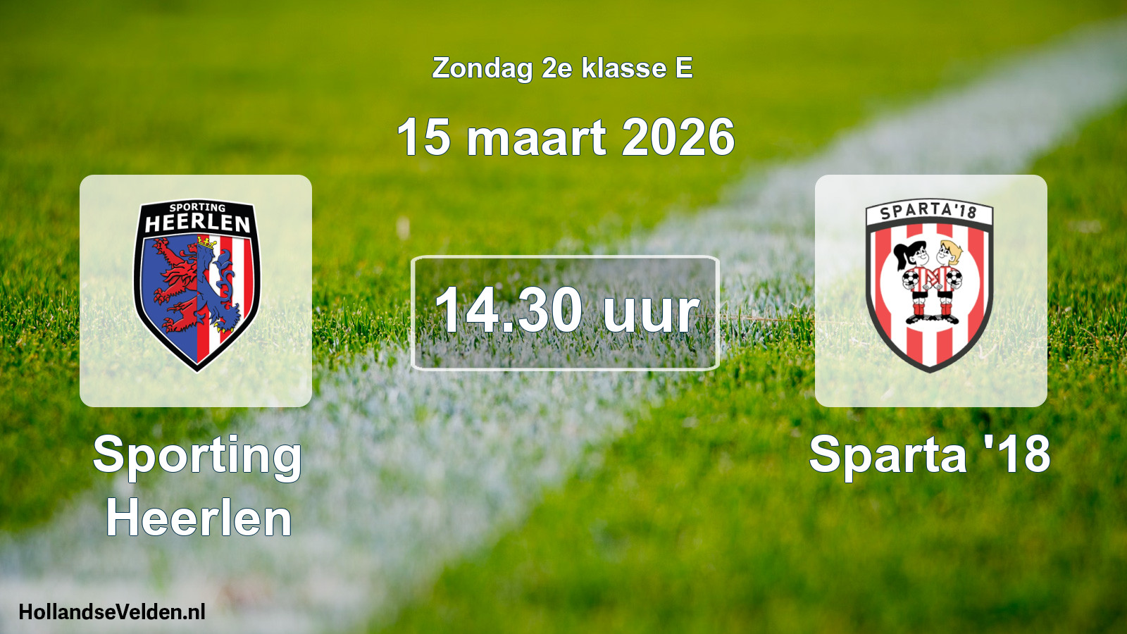 Scheduled Match: Sporting Heerlen - Sparta '18 (15 March 2026)