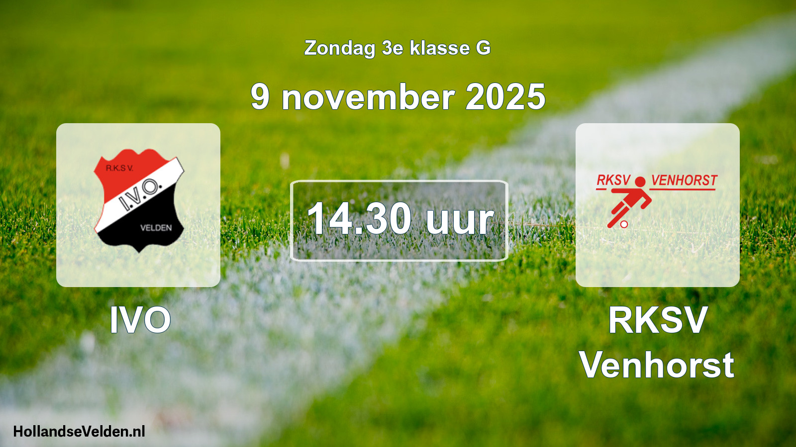 Scheduled Match: IVO - RKSV Venhorst (9 November 2025)
