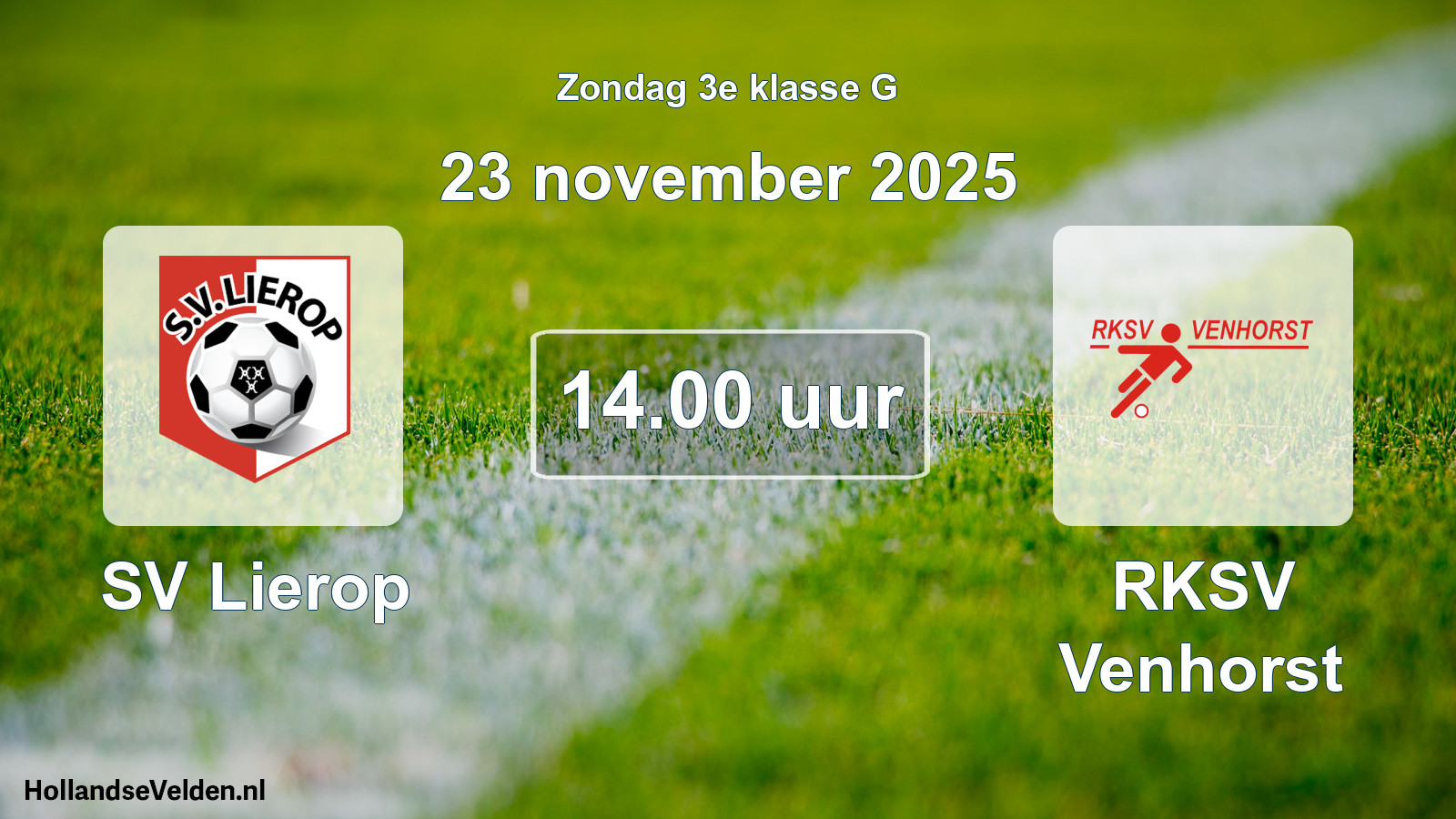 Scheduled Match: SV Lierop - RKSV Venhorst (23 November 2025)