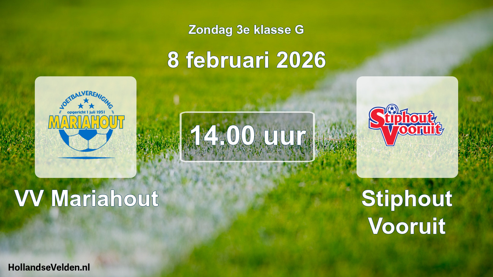 Scheduled Match: VV Mariahout - Stiphout Vooruit (8 February 2026)
