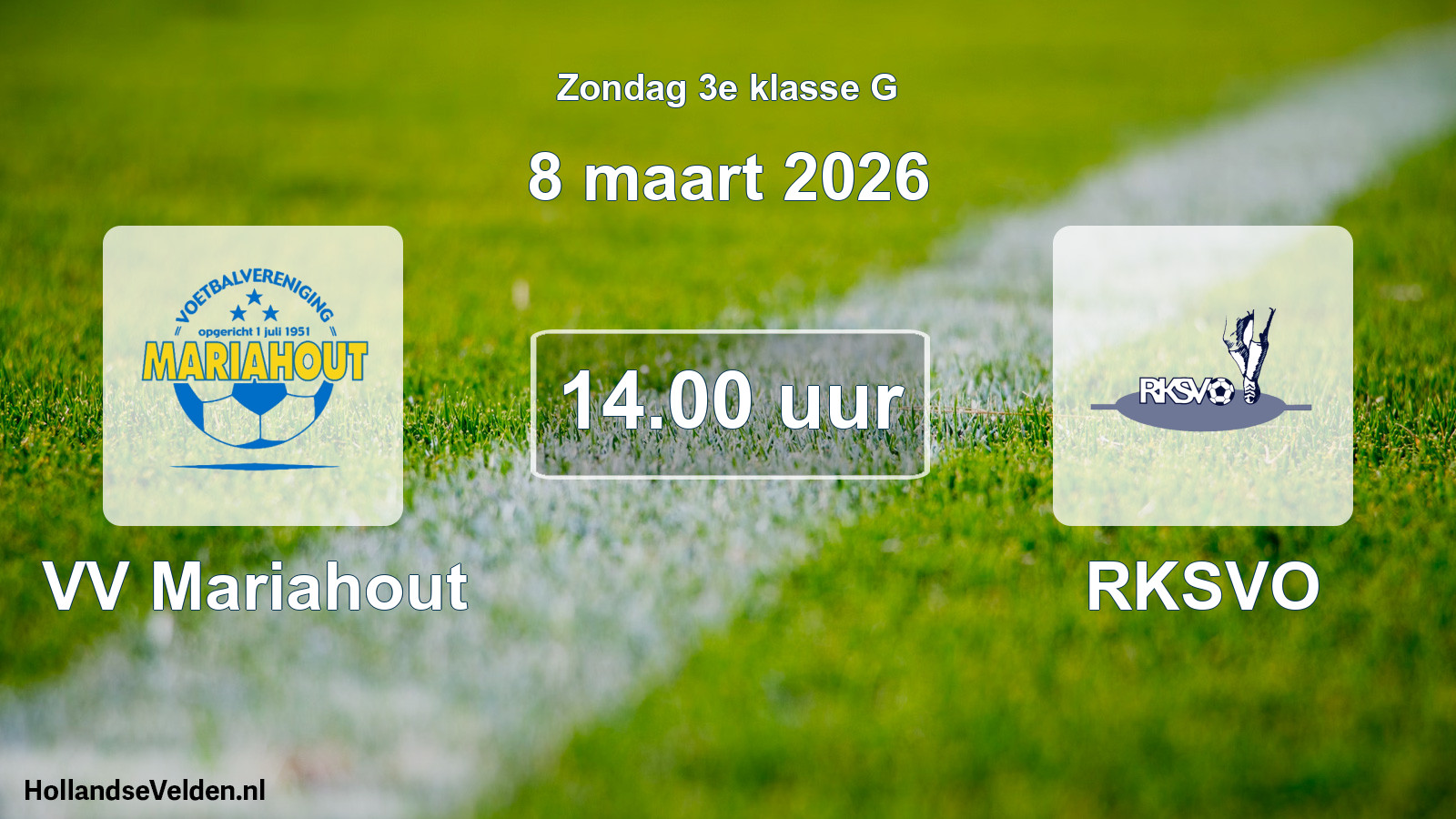 Scheduled Match: VV Mariahout - RKSVO (8 March 2026)