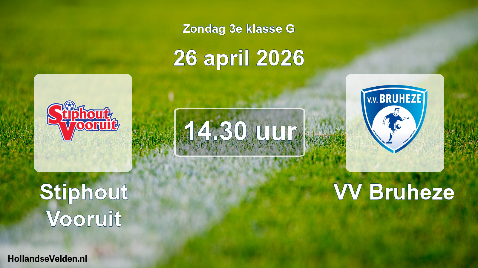 Scheduled Match: Stiphout Vooruit - VV Bruheze (26 April 2026)