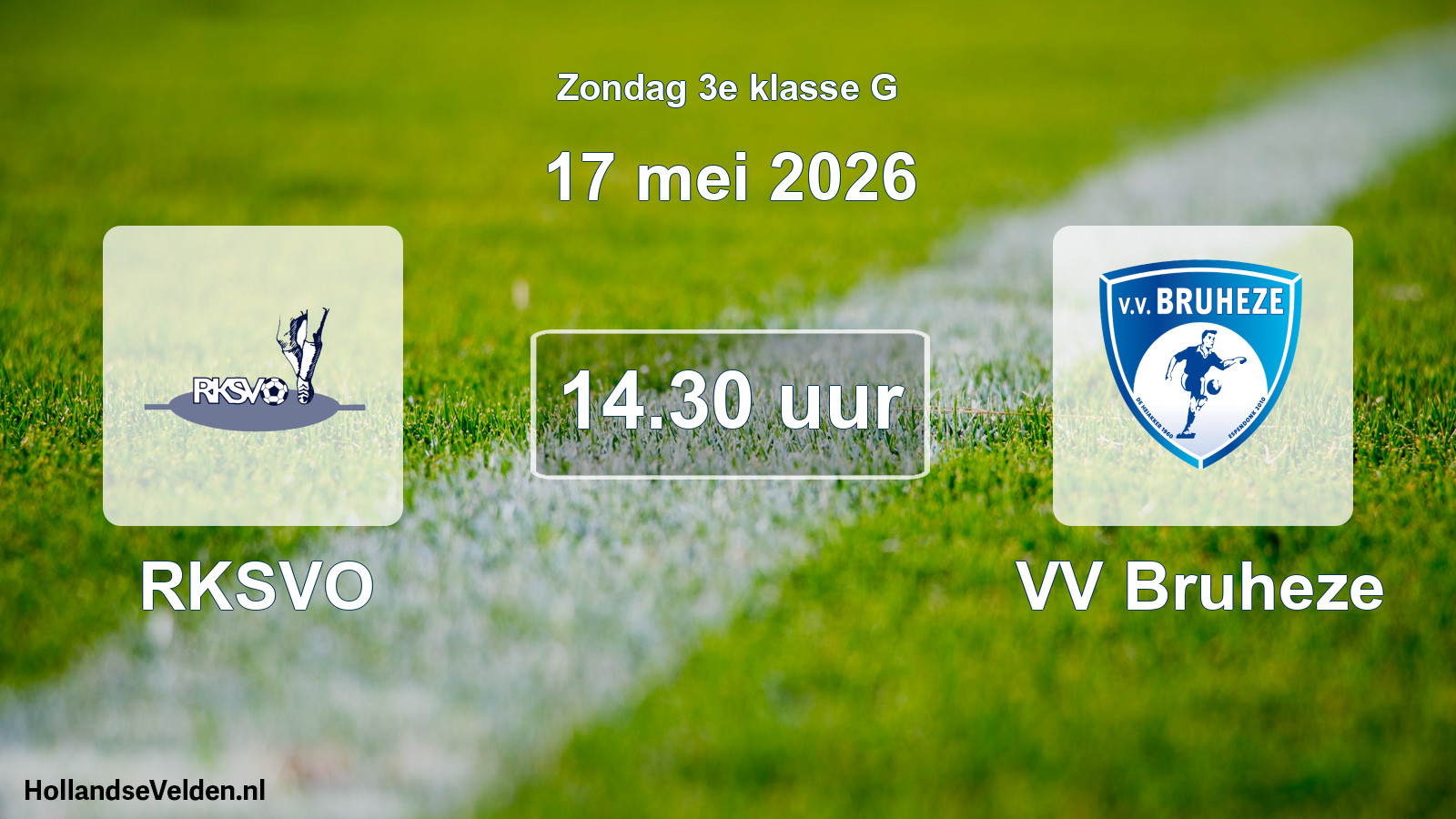 Geplande wedstrijd: RKSVO - VV Bruheze (17 mei 2026)