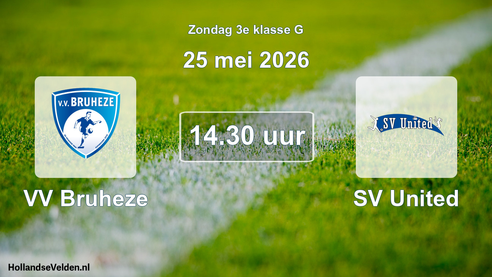 Scheduled Match: VV Bruheze - SV United (25 May 2026)