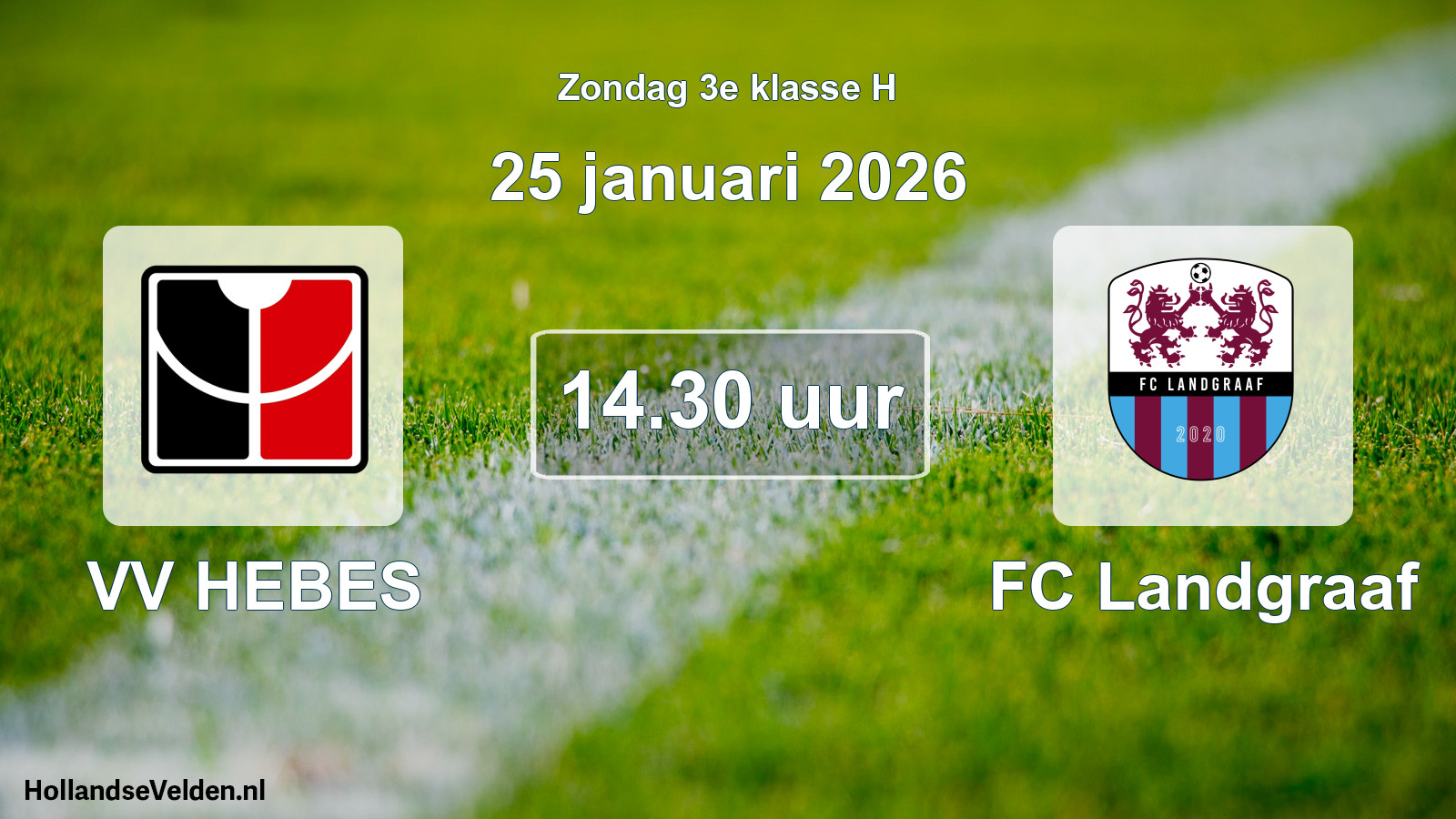 Scheduled Match: VV HEBES - FC Landgraaf (25 January 2026)