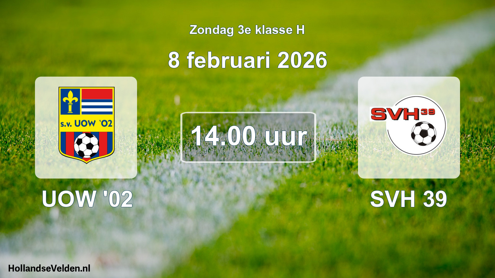 Scheduled Match: UOW '02 - SVH 39 (8 February 2026)