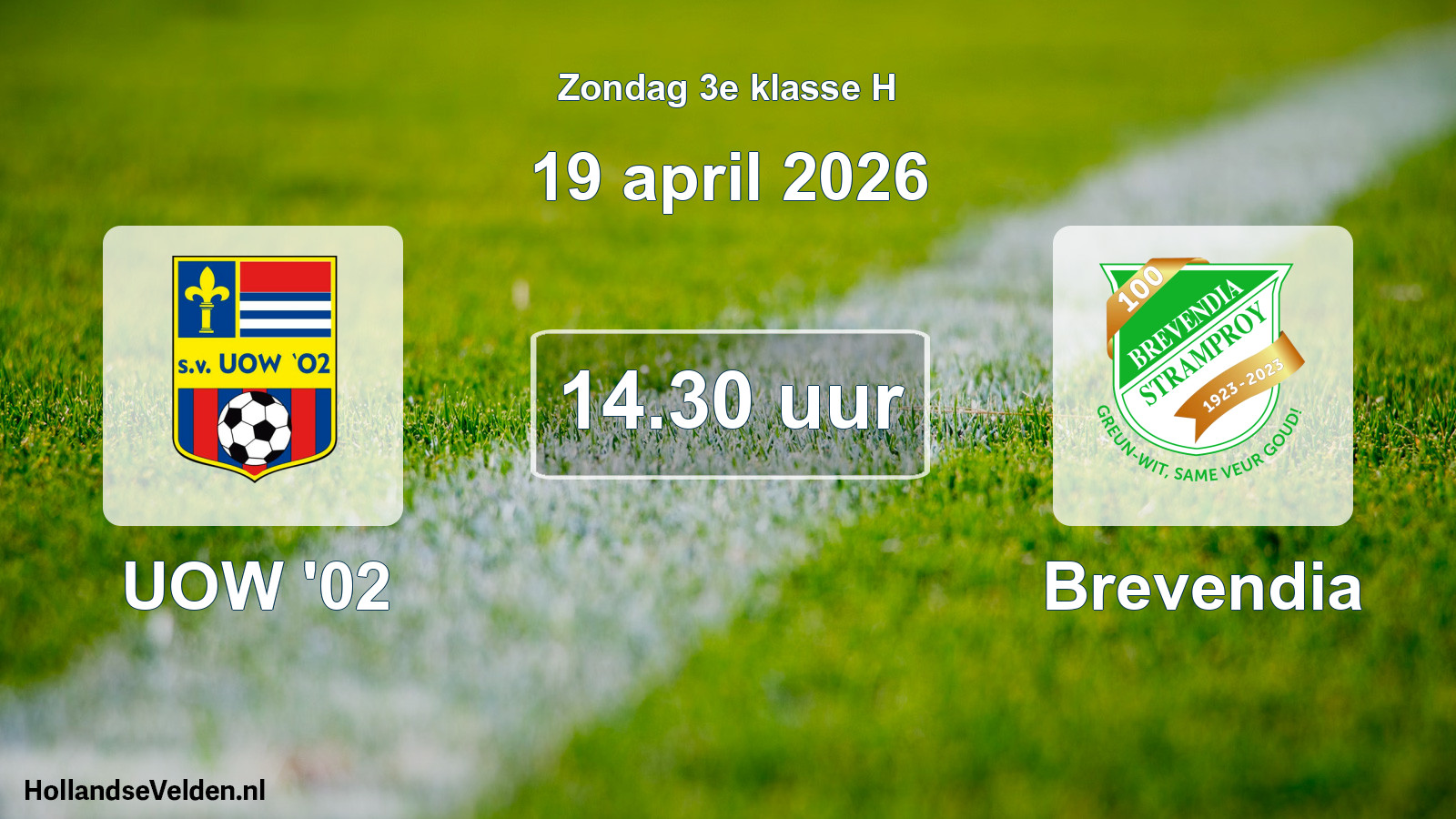 Scheduled Match: UOW '02 - Brevendia (19 April 2026)