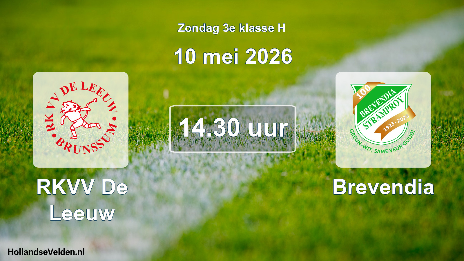 Scheduled Match: RKVV De Leeuw - Brevendia (10 May 2026)