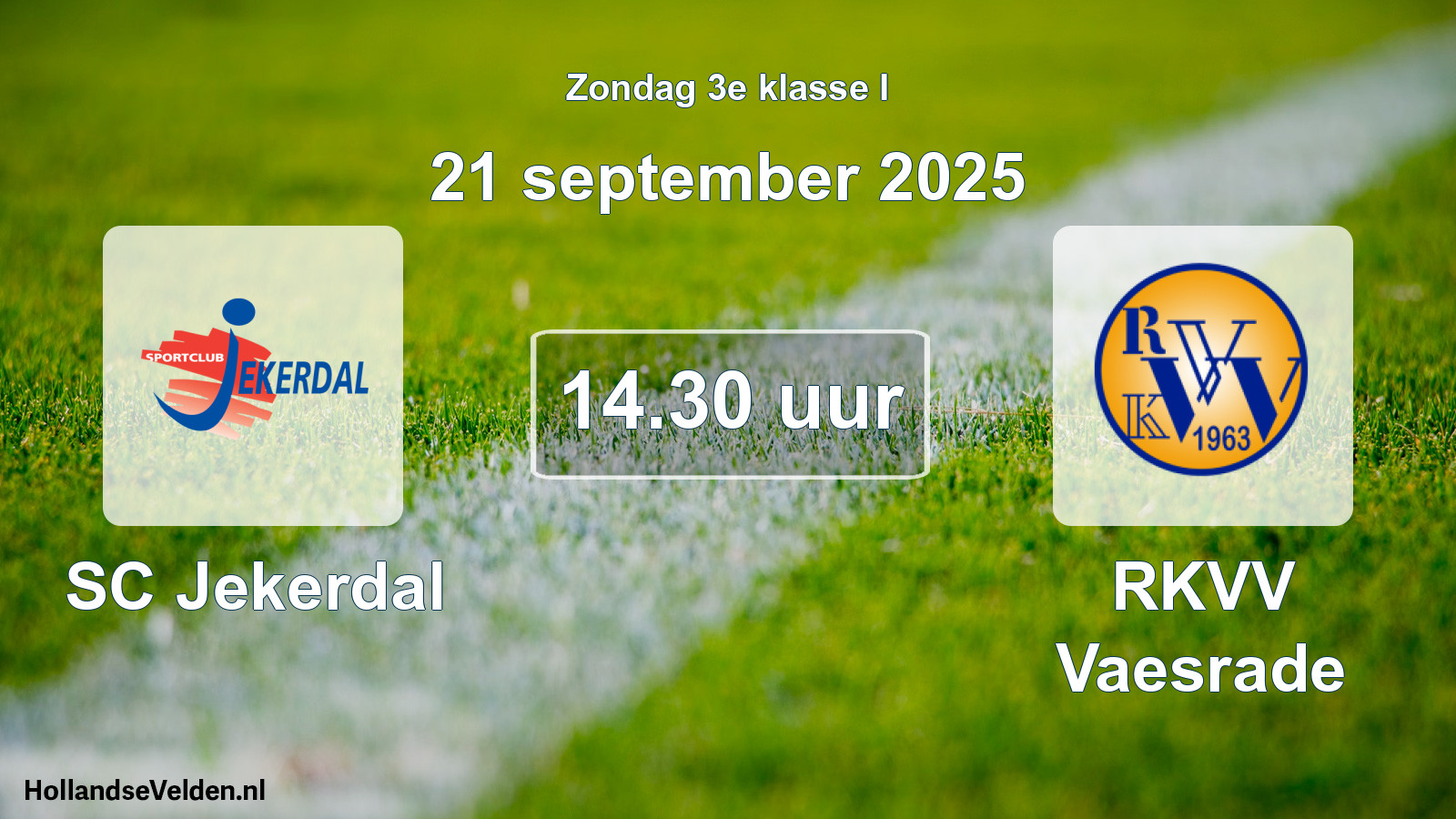 Scheduled Match: SC Jekerdal - RKVV Vaesrade (21 September 2025)