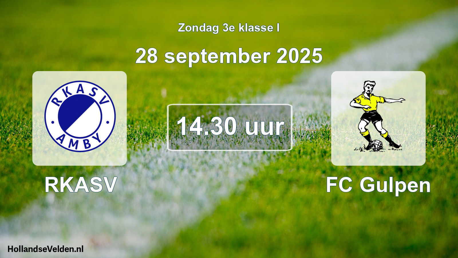 Scheduled Match: RKASV - FC Gulpen (28 September 2025)