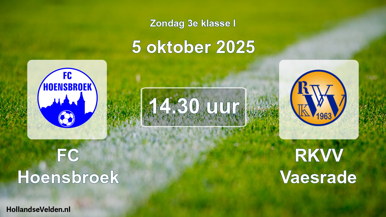 Scheduled Match: FC Hoensbroek - RKVV Vaesrade (5 October 2025)