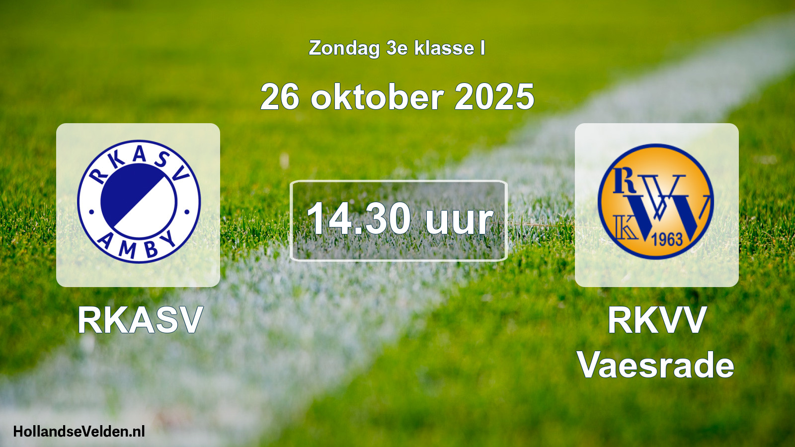 Scheduled Match: RKASV - RKVV Vaesrade (26 October 2025)