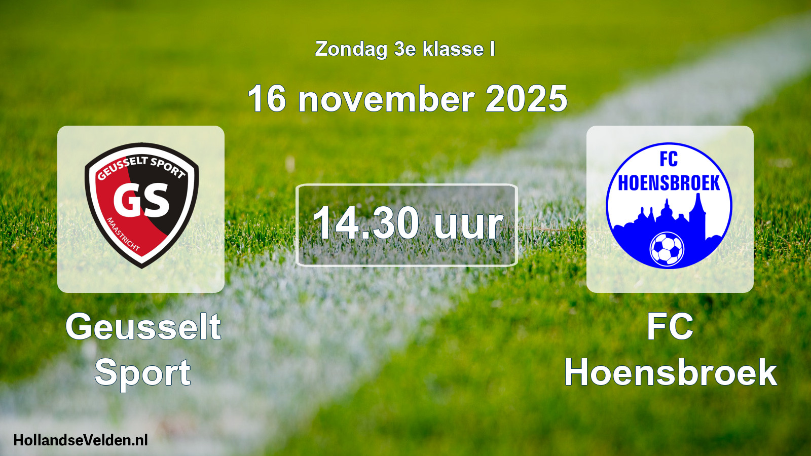 Scheduled Match: Geusselt Sport - FC Hoensbroek (16 November 2025)