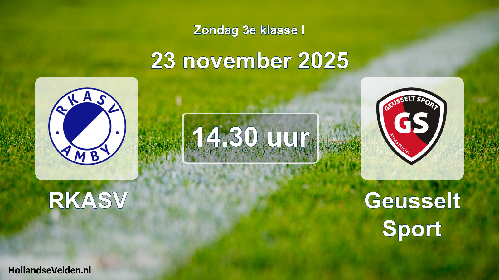 Scheduled Match: RKASV - Geusselt Sport (23 November 2025)