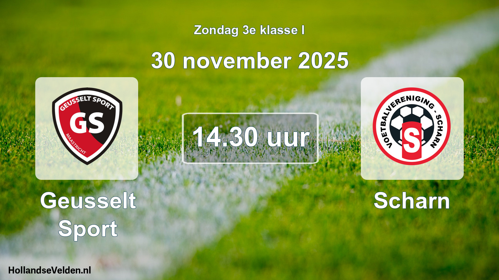 Scheduled Match: Geusselt Sport - Scharn (30 November 2025)