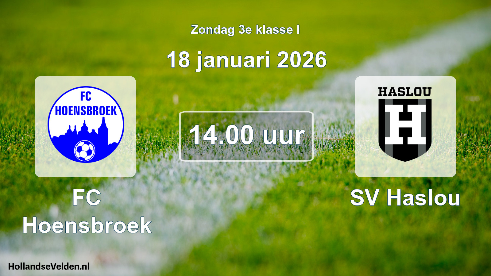 Scheduled Match: FC Hoensbroek - SV Haslou (18 January 2026)