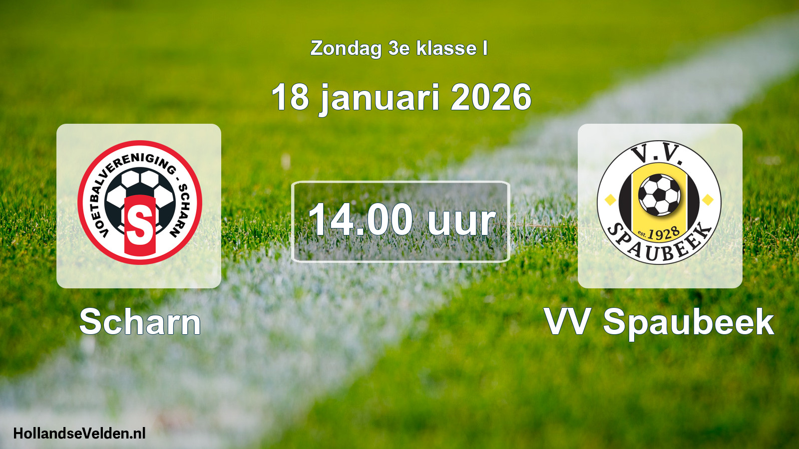 Scheduled Match: Scharn - VV Spaubeek (18 January 2026)