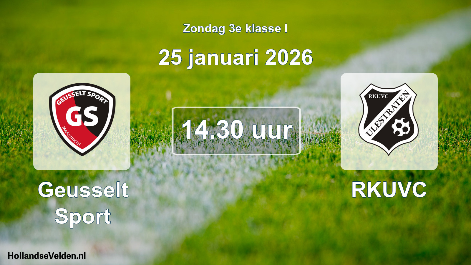 Scheduled Match: Geusselt Sport - RKUVC (25 January 2026)