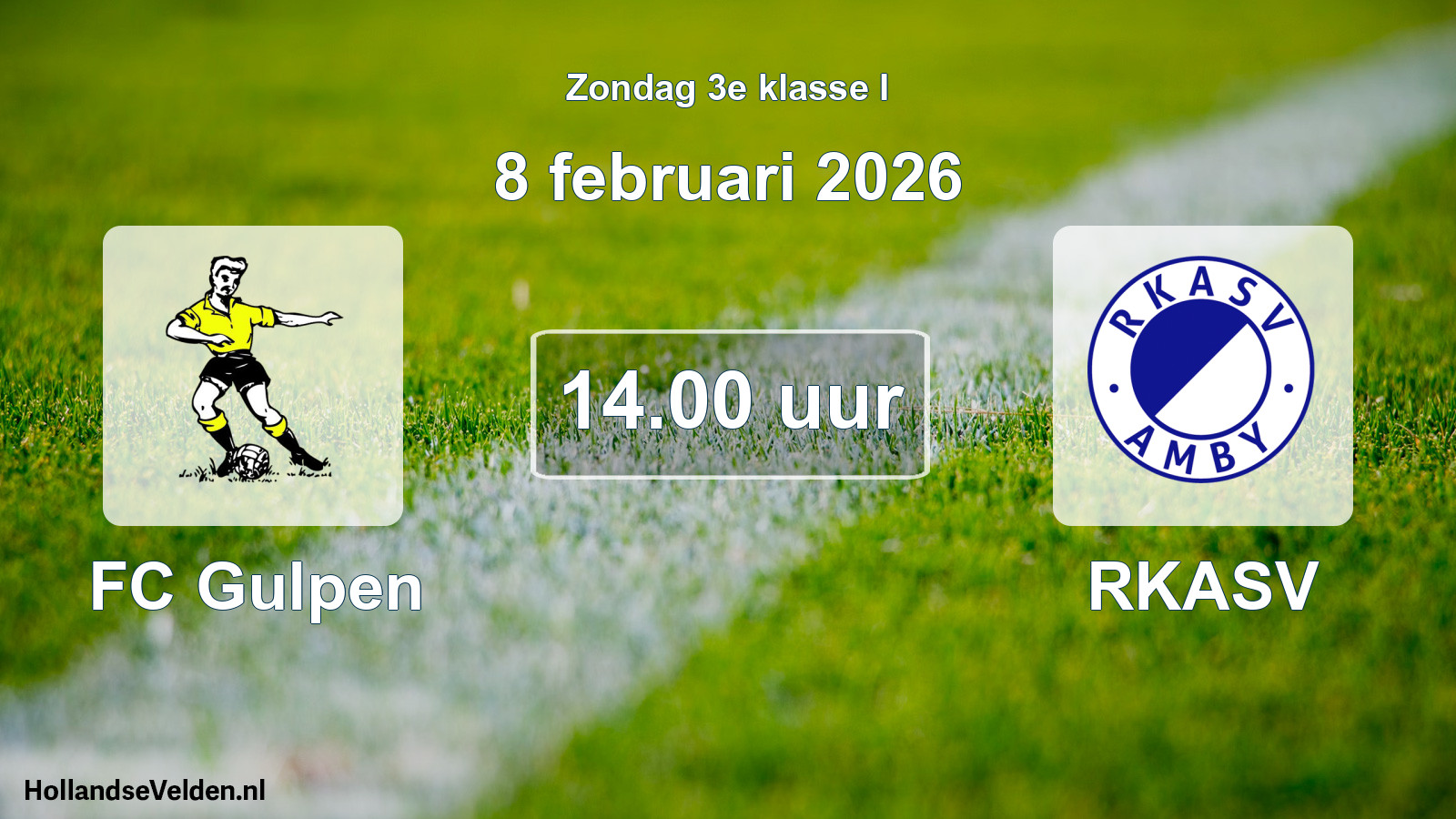 Scheduled Match: FC Gulpen - RKASV (8 February 2026)