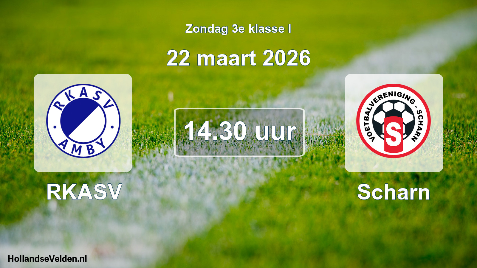 Scheduled Match: RKASV - Scharn (22 March 2026)