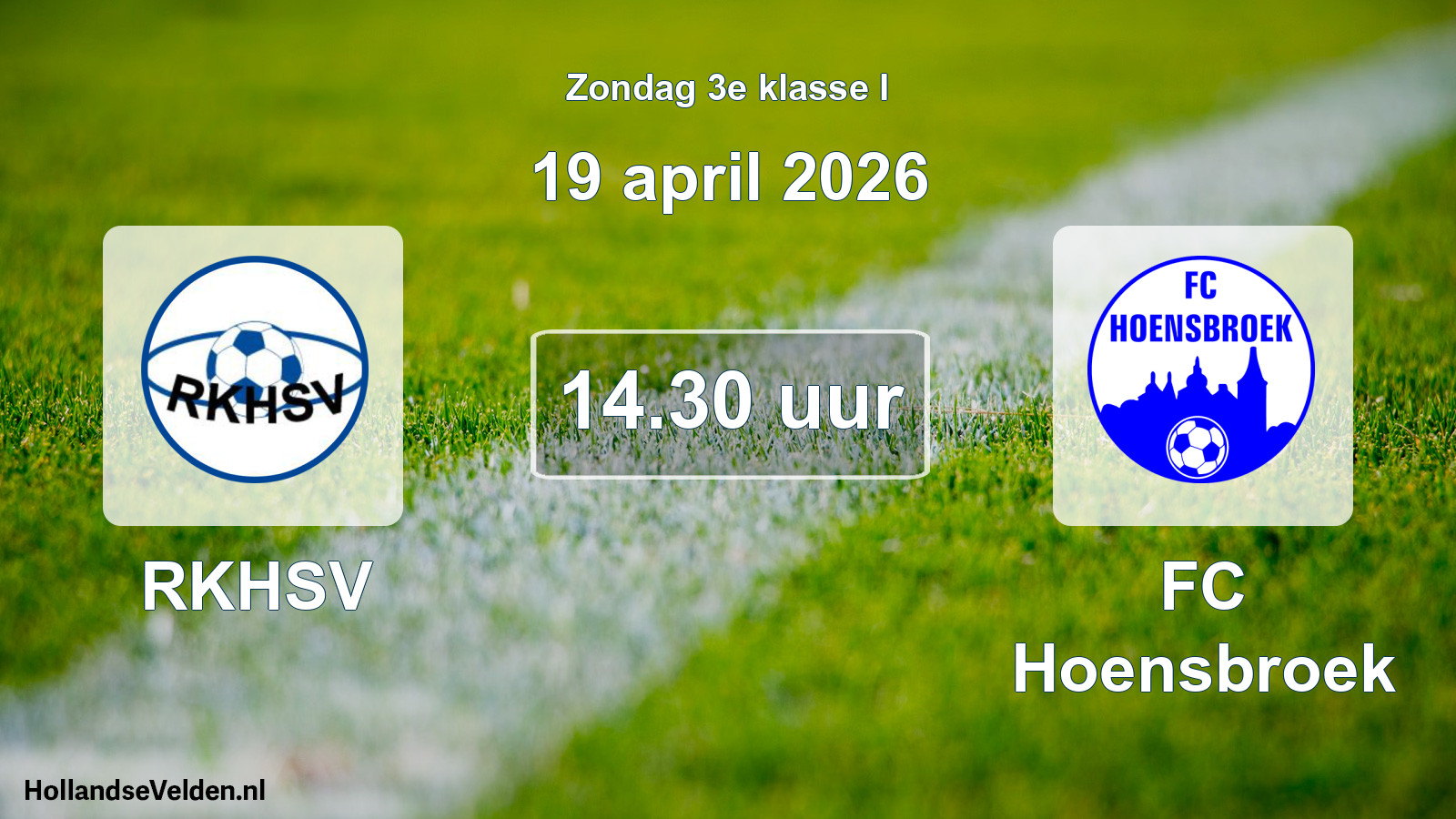 Scheduled Match: RKHSV - FC Hoensbroek (19 April 2026)