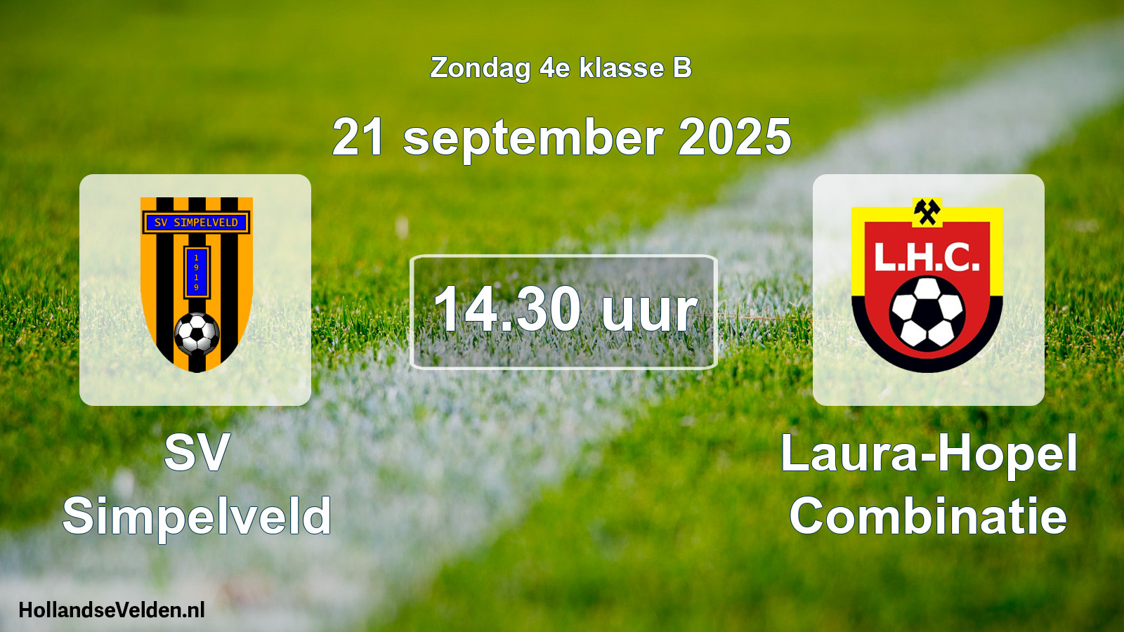 Scheduled Match: SV Simpelveld - Laura-Hopel Combinatie (21 September 2025)