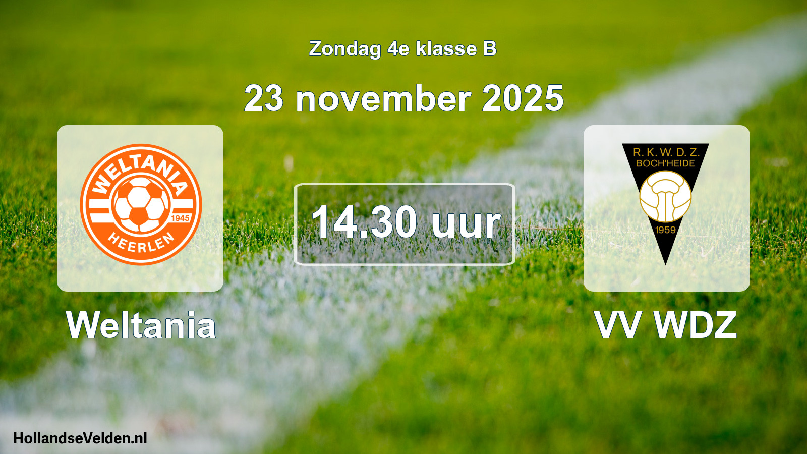 Scheduled Match: Weltania - VV WDZ (23 November 2025)